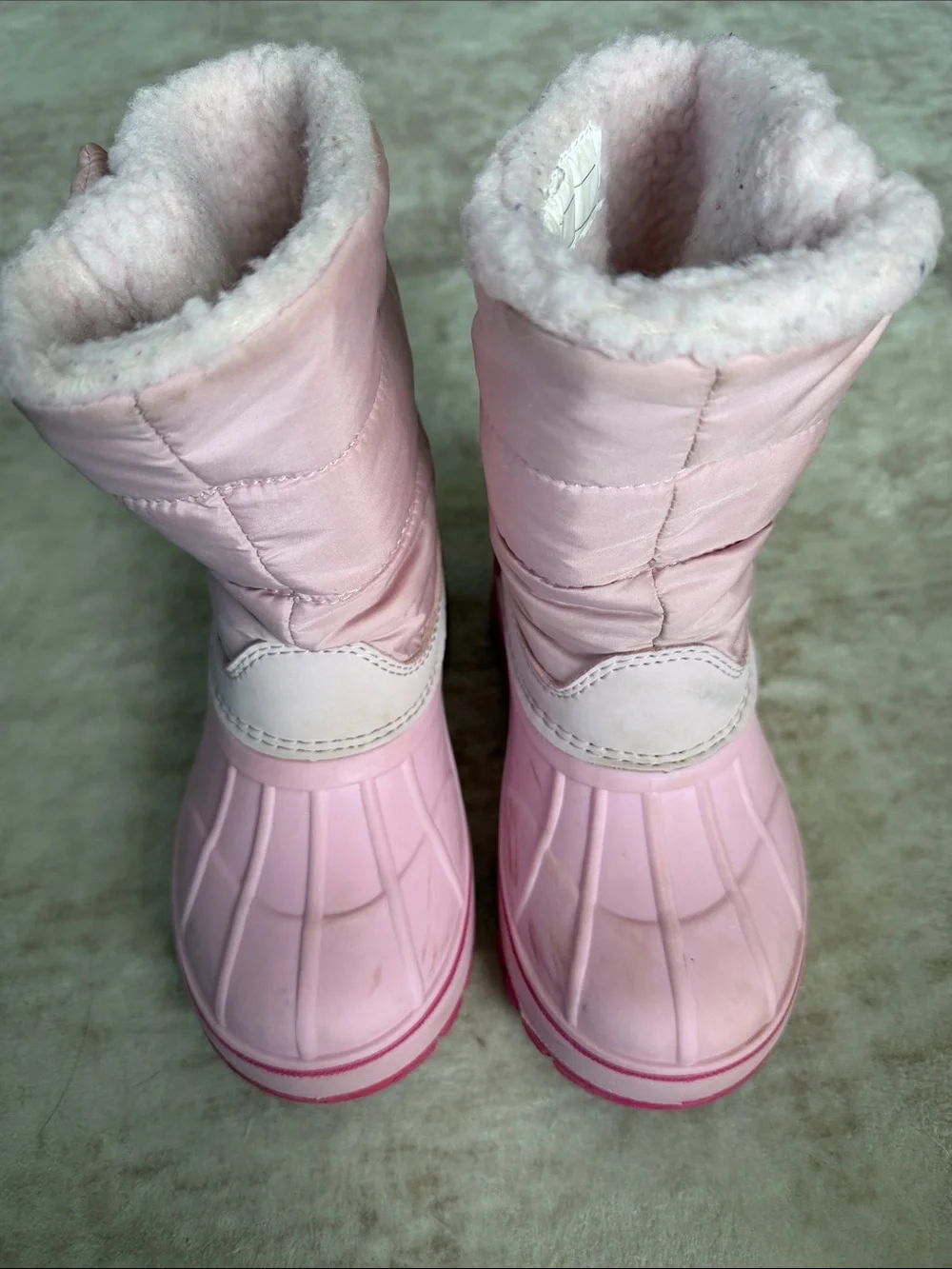 Lands' End Pink and Hot Pink Kids' Snow Boots